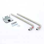 Компл (2 шт) 16х250 нерж для подкл радиатора с фикс скобой