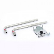 Компл (2 шт) 16х250 нерж для подкл радиатора с фикс скобой