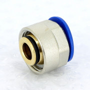 Соединитель В 20х2.8 никел латунь ЕК для труб RAUTITAN FLEX/PINK обжимн