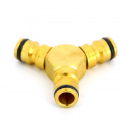 Тройник Y-образный латунь системный в блистере