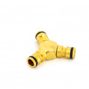 Тройник Y-образный латунь системный в блистере