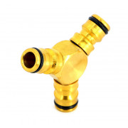 Тройник Y-образный латунь системный в блистере