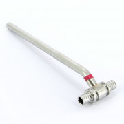 Тройник с трубкой 16х500 для подкл радиатора нерж надвижн