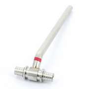 Тройник с трубкой 20х250 для подкл радиатора нерж надвиж