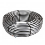 Труба полиэтилен с кислород барьер 25х3.5 бухта 50 м серый Flex