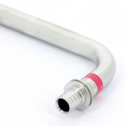 Угол с трубкой 16х1000 для подкл радиатора нерж надвиж