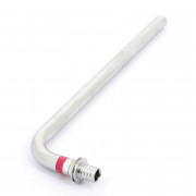 Угол с трубкой 16х250 для подкл радиатора нерж надвиж