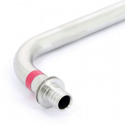 Угол с трубкой 16х500 для подкл радиатора нерж надвиж