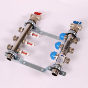 Колл.группа 1'х3/4' нерж 3 вых HKV-D с расходом и термостатич вентилями