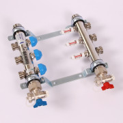 Колл.группа 1'х3/4' нерж 3 вых HKV-D с расходом и термостатич вентилями