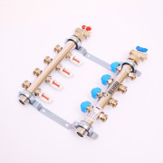 Колл.группа 1'х3/4' нерж 4 вых HKV-D с расходом и термостатич вентилями