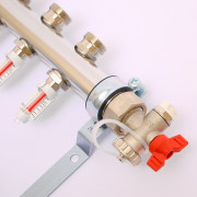 Колл.группа 1'х3/4' нерж 4 вых HKV-D с расходом и термостатич вентилями