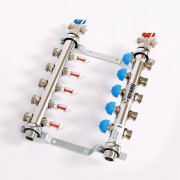 Колл.группа 1'х3/4' нерж 5 вых HKV-D с расходом и термостатич вентилями