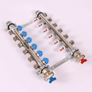 Колл.группа 1'х3/4' нерж 6 вых HKV-D с расходом и термостатич вентилями