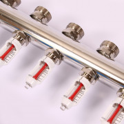 Колл.группа 1'х3/4' нерж 6 вых HKV-D с расходом и термостатич вентилями