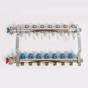 Колл.группа 1'х3/4' нерж 7 вых HKV-D с расходом и термостатич вентилями