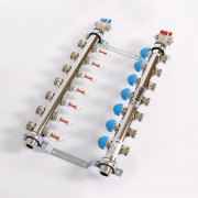 Колл.группа 1'х3/4' нерж 7 вых HKV-D с расходом и термостатич вентилями