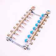 Колл.группа 1'х3/4' нерж 8 вых HKV-D с расходом и термостатич вентилями