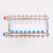 Колл.группа 1'х3/4' нерж 8 вых HKV-D с расходом и термостатич вентилями