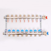 Колл.группа 1'х3/4' нерж 8 вых HKV-D с расходом и термостатич вентилями