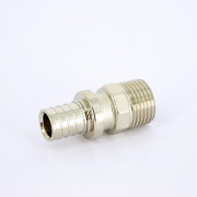 Муфта Н 17х1/2 MX латунная никелированная надвижная