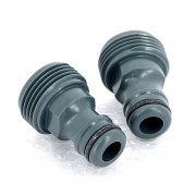Переходники 3/4' (26,5 мм) для подкл к резьбе пластик 2 шт в блистере