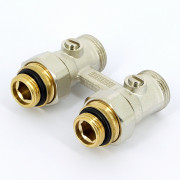 Узел НН 1/2'х3/4' ЕК с накид гайкой шар краны для радиаторов с ниж подвод