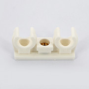 Крепление для труб 12 мм двойное с латунной втулкой М6 BIS