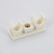 Крепление для труб 12 мм двойное с латунной втулкой М6 BIS