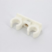 Крепление для труб 14-15 мм двойное с латунной втулкой М6 BIS