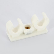 Крепление для труб 14-15 мм двойное с латунной втулкой М6 BIS