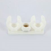 Крепление для труб 14-15 мм двойное с латунной втулкой М6 BIS