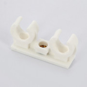 Крепление для труб 16-18 мм двойное с латунной втулкой М6 BIS