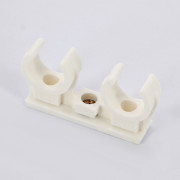 Крепление для труб 20-22 мм двойное с латунной втулкой М6 BIS