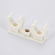 Крепление для труб 20-22 мм двойное с латунной втулкой М6 BIS