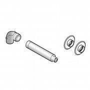 Горизонтальный коаксиальный дымоход 110/150мм