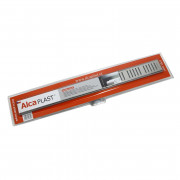 Лоток душевой APZ10 650 мм, с порогами для перф. решетки (с решеткой), нерж.сталь