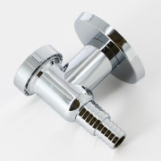 Сифон для стиральной машины наружный, пластик, хром