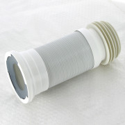 Труба фановая L240-600 мм гофр. DN80/110 x 100/120 мм, для выпуска унитаза