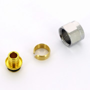 Концовка для пласт. труб 16х2 евроконус 1/2