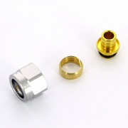 Концовка для пласт. труб 16х2 евроконус 1/2