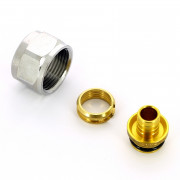 Концовка для пласт. труб 16х2 евроконус 3/4