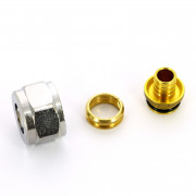 Концовка для пласт. труб 16х2 евроконус 3/4