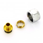 Концовка для пласт. труб 16х2 евроконус 3/4