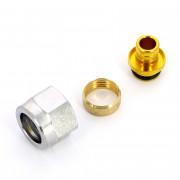 Концовка для пласт. труб 16х2,2 евроконус 1/2