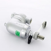 Фильтр 100мкм, под манометр,  Max: 95 'C, 25 бар. Поворотное соединение 1/2