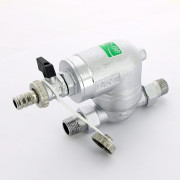 Фильтр 100мкм, под манометр,  Max: 95C, 25 бар. Поворотное соединение 1/2