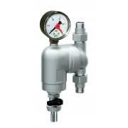 Фильтр 100мкм, с манометром,  Max: 95 'C, 25 бар. Поворотное соединение 1/2