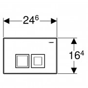 Кнопка смыва Geberit Delta50, белый «Alpine»