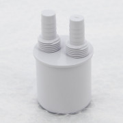 Адаптер для подключения слива с 2-мя прямыми отводами, вход 14 мм/ 1/2